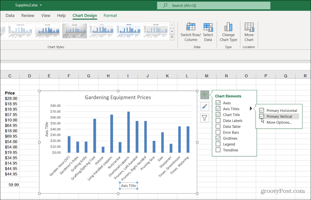 Grafik Öğeleri Excel