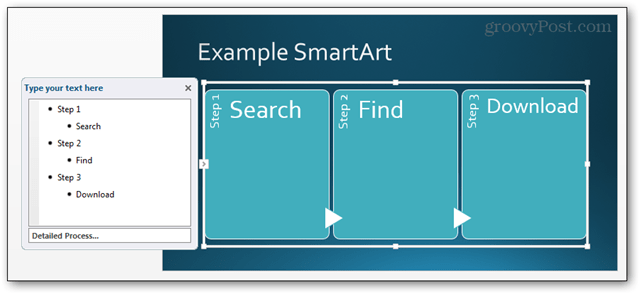 smartart akıllı sanat powerpoint power point 2013 düğme seçeneği özelliği