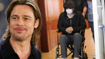 Brad Pitt'in tekerlekli sandalyedeki fotoğrafları korkuttu!