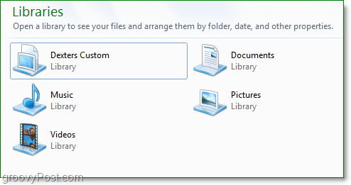Windows 7 kütüphaneleri klasörlerinizi hareket ettirmeden düzenlemek için mükemmeldir