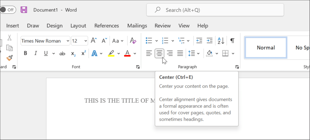 başlık biçiminde apa stilini microsoft word'de yazın