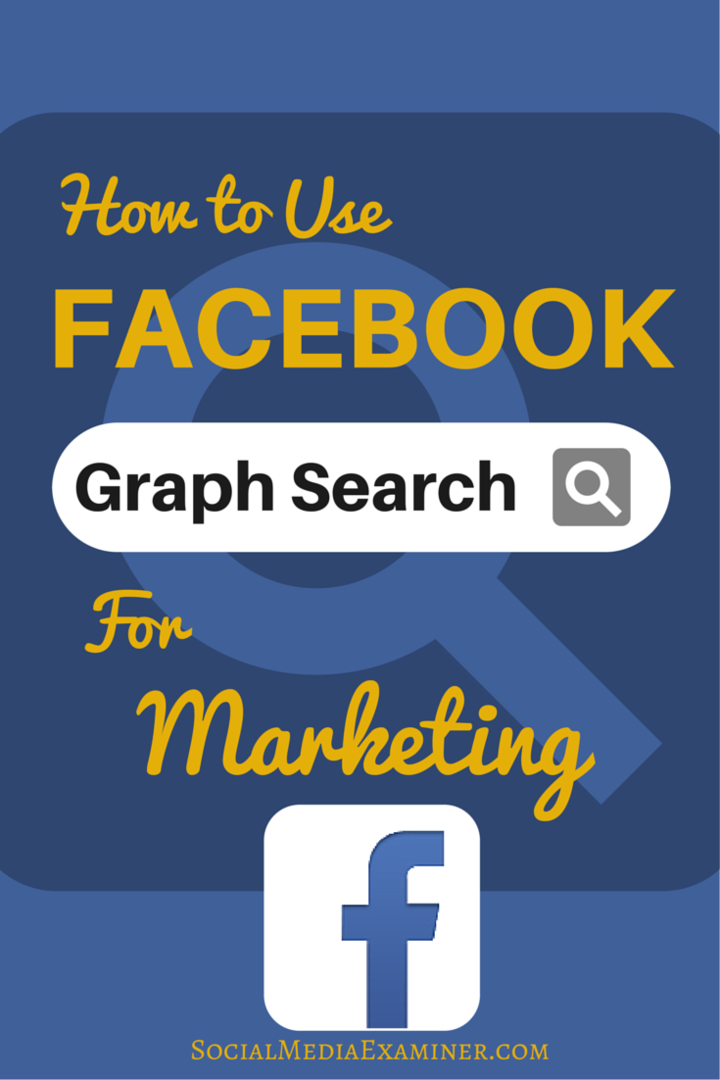 pazarlama için facebook grafik araması nasıl kullanılır