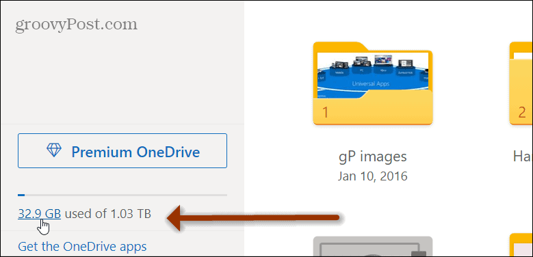 OneDrive Depolama Alanı Web