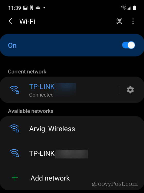 Wi-Fi ağ bağlantısı
