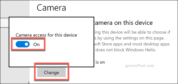 Windows 10'da kamera erişimini devre dışı bırakma