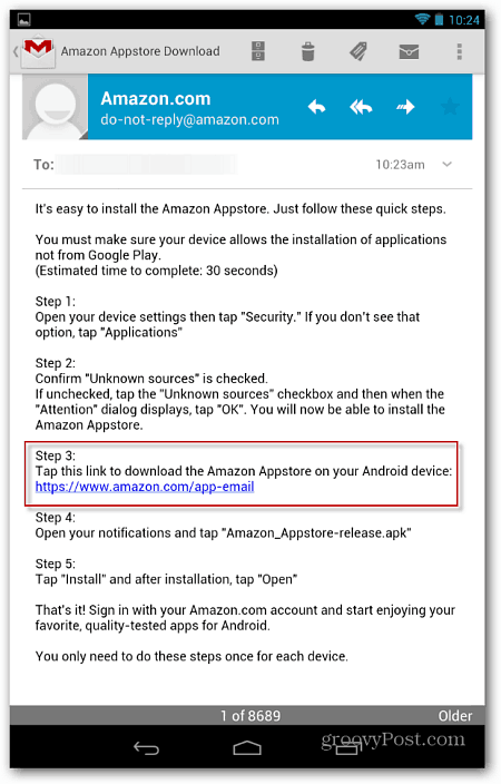 Amazon E-posta Bağlantısı