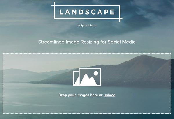 Landscape by Sprout Social ile resimleri kırpın ve yeniden boyutlandırın.