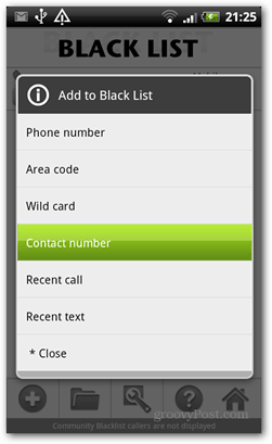 kara liste çağrı kontrolü android kara listeye ekle