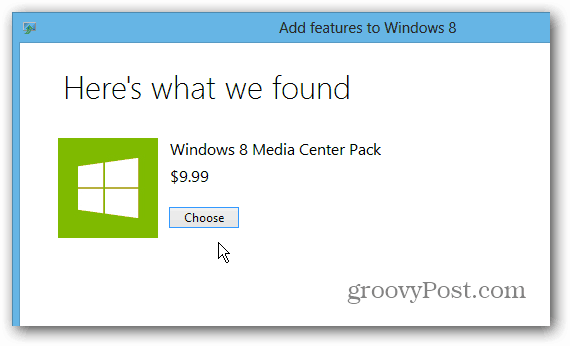 Windows 8 Media Center Paketi