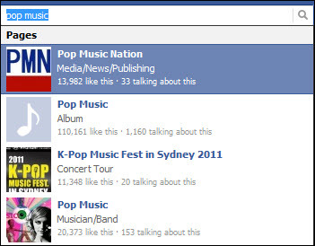 facebook pop müzik