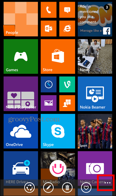 Windows Phone 8.1 ekran görüntüsü kilit ekranı
