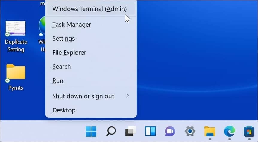 Windows Terminal yöneticisi