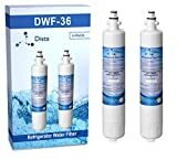 Dista - GE RPWF ile Uyumlu Buzdolabı Su Filtre Kartuşu (RPWFE için değil) (2'li Paket)