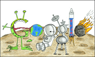 Google 4 Doodle yarışmasının Natioanl birinciliği