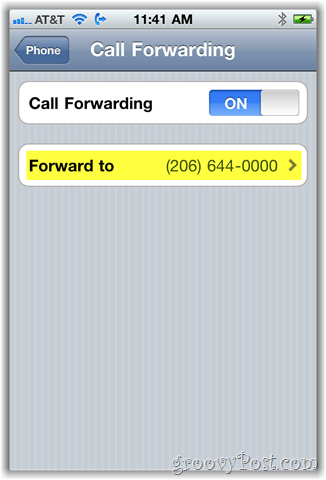 iphone çağrı yönlendirme seçeneği ekran görüntüsü