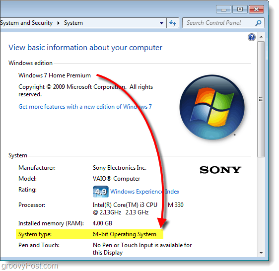 Windows 7'nin 64 bit veya 32 bit sürümünü bulma