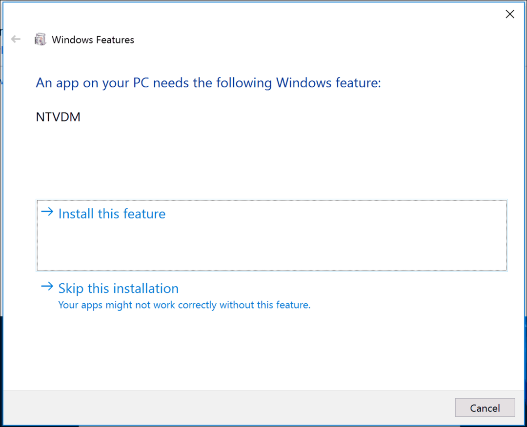 Windows 10'da 16 bit Uygulama Desteği Nasıl Etkinleştirilir