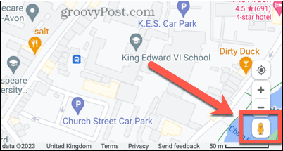 google maps sokak görünümü simgesi