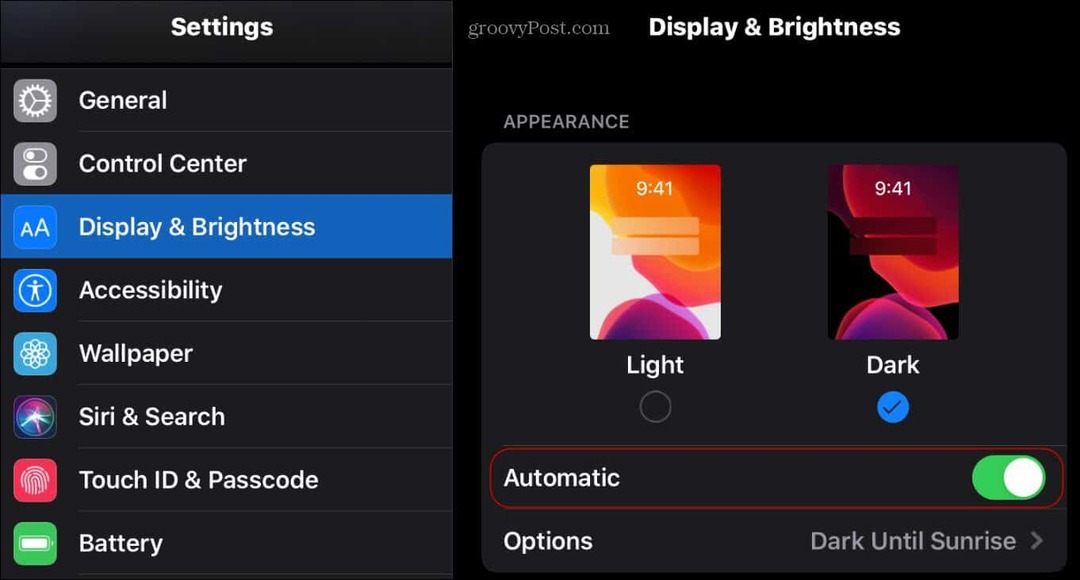İPhone veya iPad'inizde Karanlık Modu Etkinleştirme