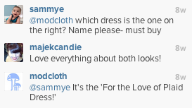 modcloth instagram yorumları