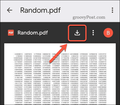 Bir Google E-Tablolar PDF dosyasını indirme