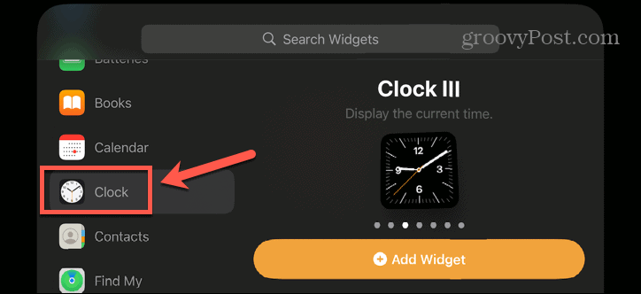 iphone bekleme saati widget'ları
