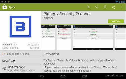 Blubox Güvenlik Tarayıcısı Google Play