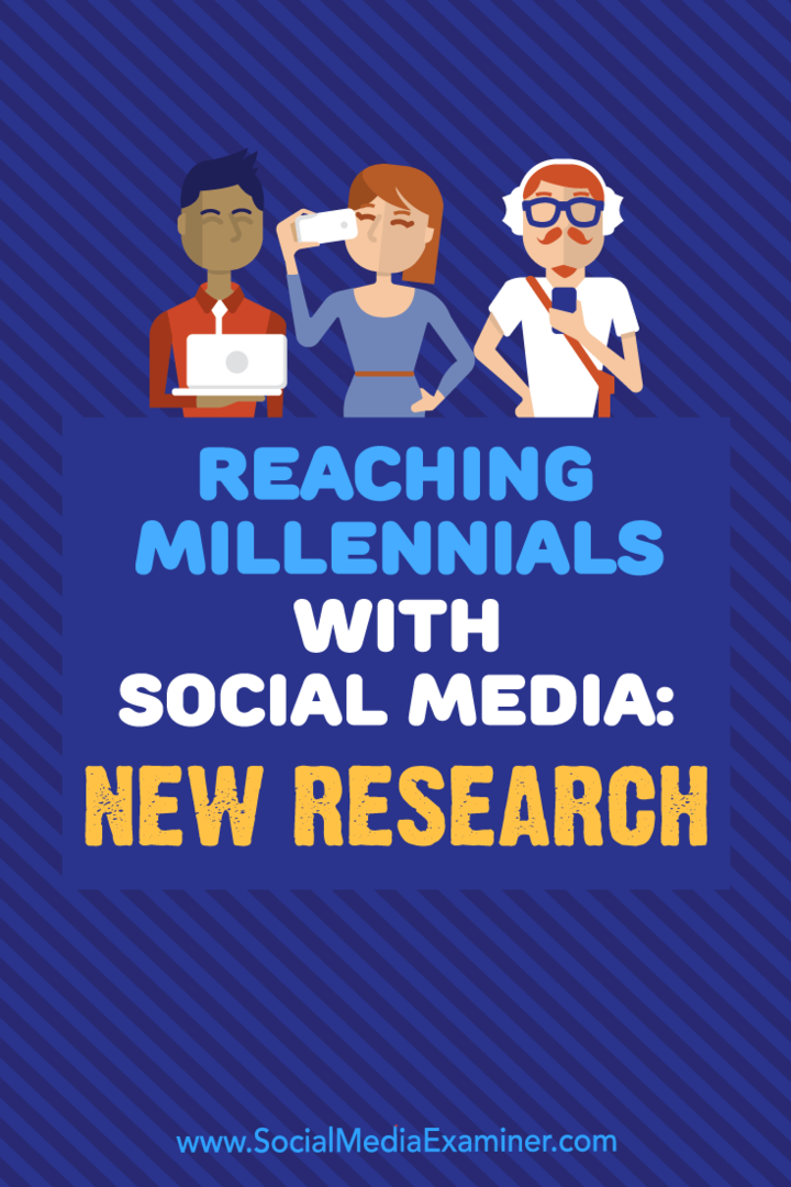 Y kuşağına Sosyal Medya ile Ulaşmak: Michelle Krasniak'ın Sosyal Medya Examiner Üzerine Yeni Araştırması.