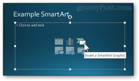 boş metin alan biçimi slayt stil powerpoint 2013 eklemek akıllı sanat smartart grahpic yeni oluşturmak