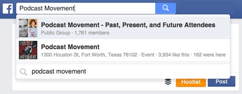facebook aramasında podcast hareketi grubu