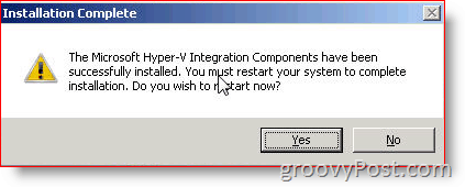 Hyper-V Entegrasyon Hizmetlerini Yükleme