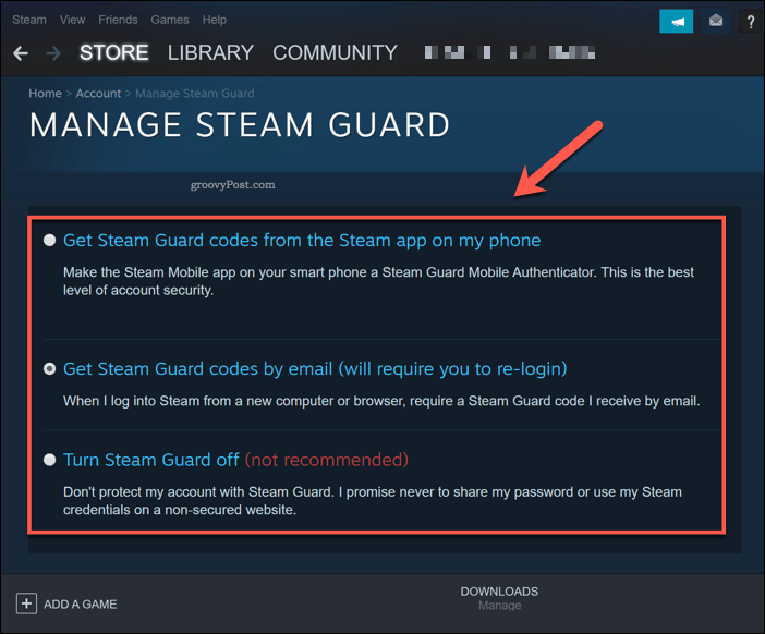 Windows 10'da Steam Guard'ı Yönetme