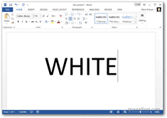 office 2013 renk temasını değiştir - beyaz tema