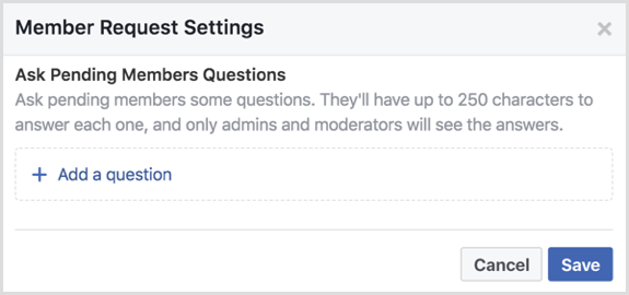 Facebook grubu bekleyen üyelere soru sorar