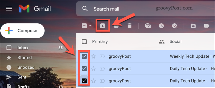 E-postaları Gmail'de arşivleyin