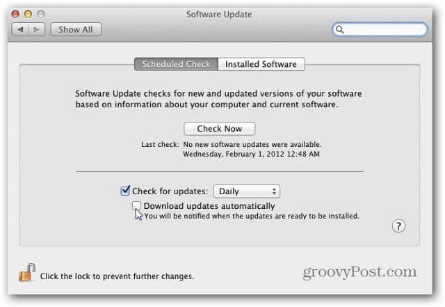 Apple OS X Lion’un Yazılım Güncelleme Özelliğini Yapılandırma