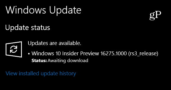 Microsoft Bugün Windows 10 Insider Build 16275'i Sunuyor