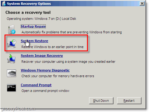 Windows 7 sistem geri yüklemesine tamir boto modundan erişmek kolaydır