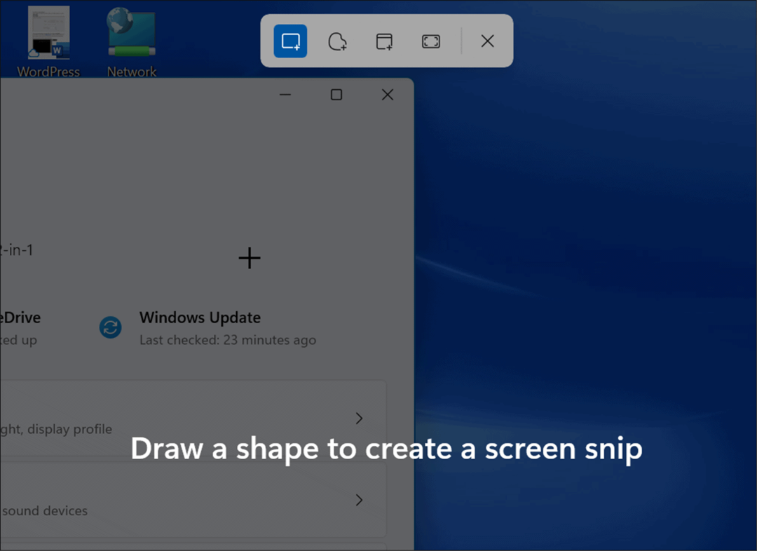 Ekran Alıntısı Aracı Windows 11