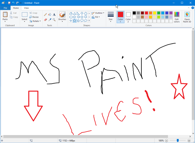 Microsoft Paint Windows Mağazasında Yaşamaya Devam Edecek