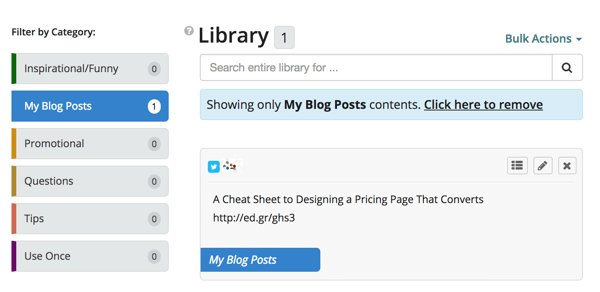 Yalnızca o kategorideki gönderileri görmek için Blog Yazılarım filtresini tıklayın.