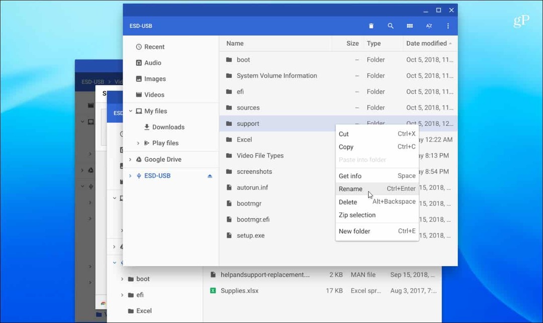 Dosyaları Yönetme Chromebook