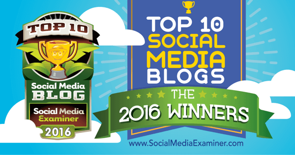 2016'nın ilk on sosyal medya blog yarışması