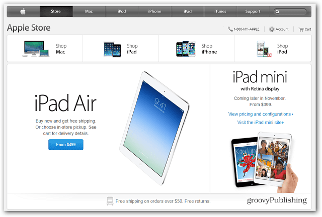 Apple Store Yeni iPad Air'i Kullanıma Sunuyor