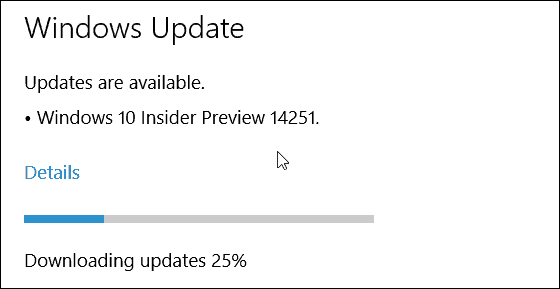 Windows 10 Insider Önizleme 14251
