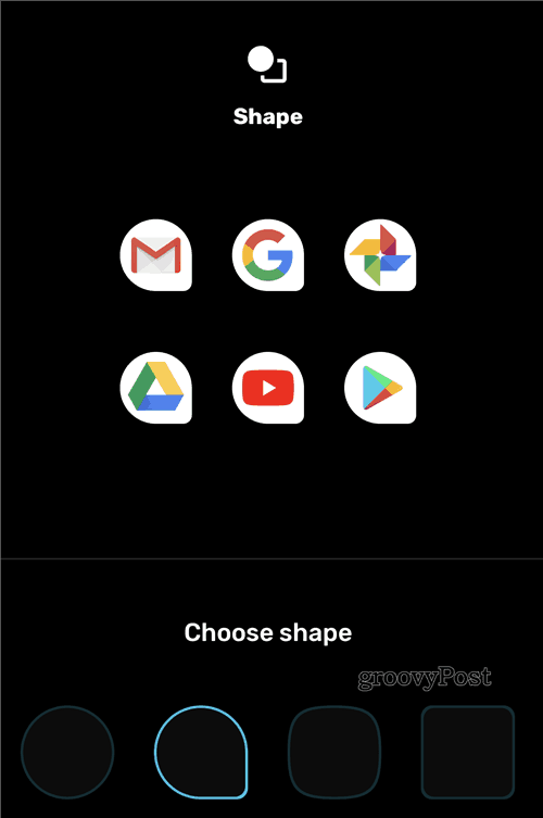 Google Pixel Stil Menüsü simgesi