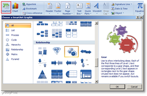 Microsoft Word 2007 Ekleme Akıllı Başlat
