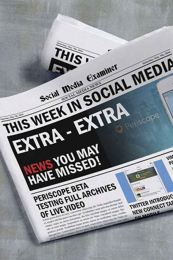 Periscope 24 Saatin Ötesine Canlı Video Kaydediyor: Sosyal Medyada Bu Hafta: Sosyal Medya Denetçisi