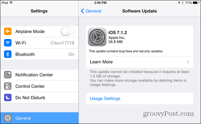 Apple, iOS 7.1.2 Yazılım Güncellemesini Yayınladı