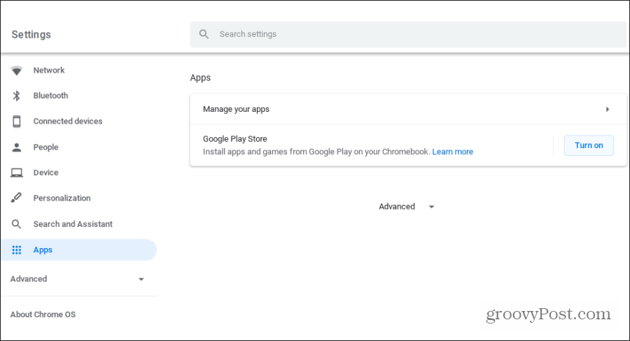 Chromebook'ta google play uygulamaları